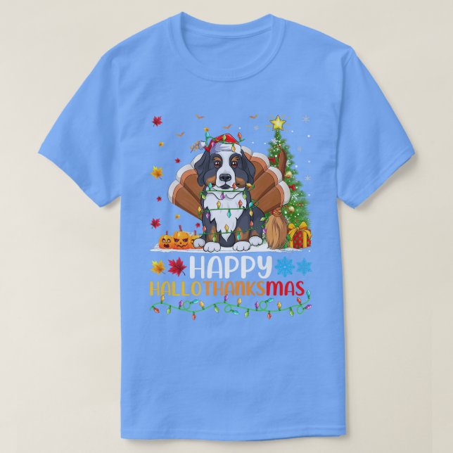Camiseta Dog Lover Funny Happy Bernese Mountain Dog HelloTh (Diseño del anverso)