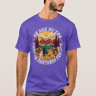 Camiseta Dog Lover Man and His Dog Best Camping Partners fa