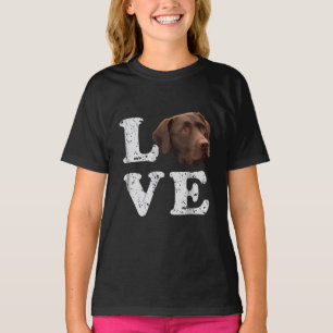Camiseta Dog Lover   Me encanta el Labrador de chocolate