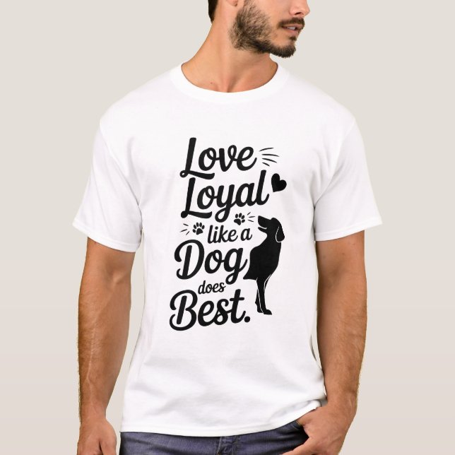 Camiseta Dog Lover Tee, Matching Dog Mom and Dad Shirt (Anverso)