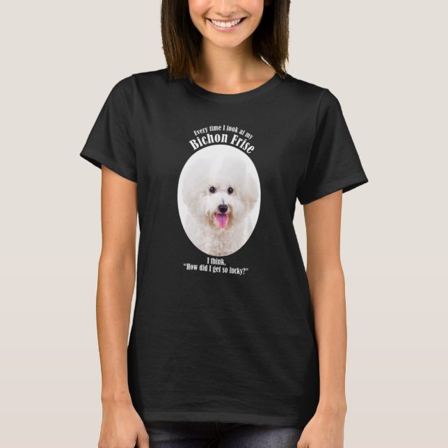 Camiseta Dog Lucky Bichon (Anverso)