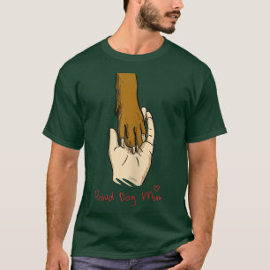 Camiseta Dog Mama Love I Dog Owner Lover Cute Paw 