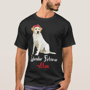 Camiseta Dog Mama Puppy Mom Labrador Retriever Premium