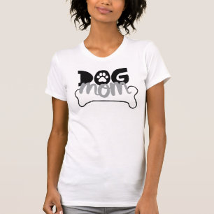 Camiseta Dog Mom Bone Cita Sobre Perro Ser Arte De Perro Fa