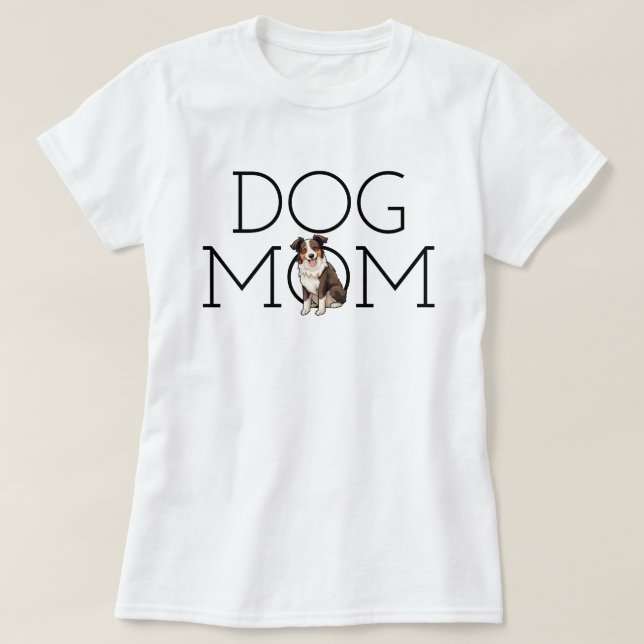 Camiseta Dog Mom Border Collie (Diseño del anverso)
