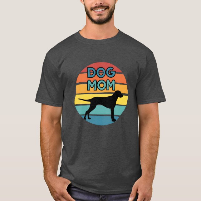 Camiseta DOG MOM CUDDLING PUPPY PERROS AMA A LA familia de  (Anverso)