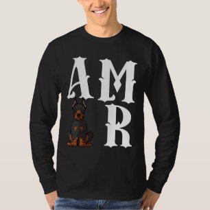 Camiseta Dog Mom Dog Dad Doberman Pinscher Dog Love R