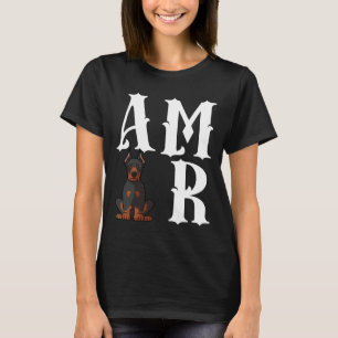 Camiseta Dog Mom Dog Dad Doberman Pinscher Dog Love R