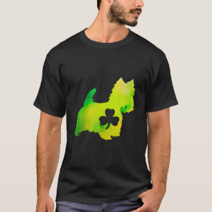 Camiseta Dog Mom Dog Lover St. Patrick's Day Westie Mom Men