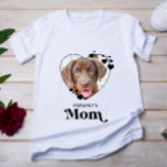 Camiseta Dog MOM Personalized Heart Dog Lover Pet Photo<br><div class="desc">Dog Mom ... Surprise your favorite Dog Mom this Mother's Day , Christmas or her birthday with this super cute custom pet photo t-shirt. Customize this dog mom shirt with your dog's favorite photos, and name. This dog mom shirt is a must for dog lovers and dog moms! Great gift...</div>
