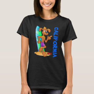 Camiseta Dog Ocean Wave Surfboard Children's Beach Premium