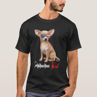 Camiseta Dog Papa Puppy Dad Chihuahua