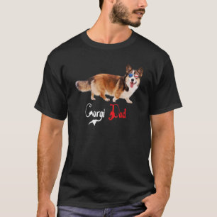 Camiseta Dog Papa Puppy Dad Corgi