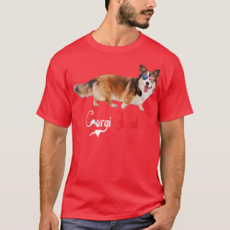 Camiseta Dog Papa Puppy Dad Corgi