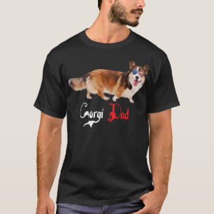 Camiseta Dog Papa Puppy Dad Corgi584