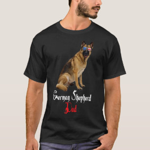 Camiseta Dog Papa Puppy Dad German Shepherd