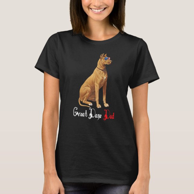 Camiseta Dog Papa Puppy Dad Great Dane (Anverso)