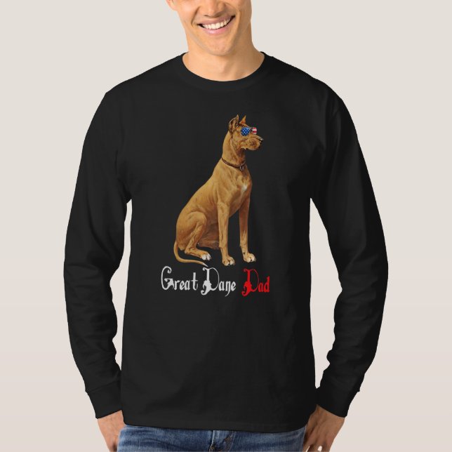 Camiseta Dog Papa Puppy Dad Great Dane (Anverso)