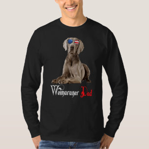 Camiseta Dog Papa Puppy Dad Weimaraner