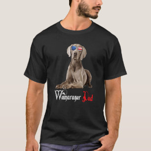 Camiseta Dog Papa Puppy Dad Weimaraner