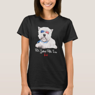 Camiseta Dog Papa Puppy Dad West Highland White Terrier