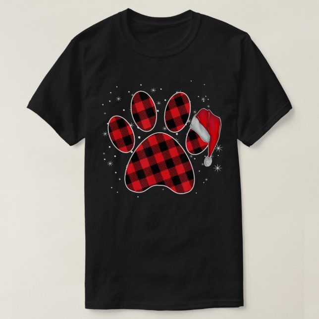 Camiseta Dog Paw Christmas Pajamas For Family Matching Outf (Diseño del anverso)
