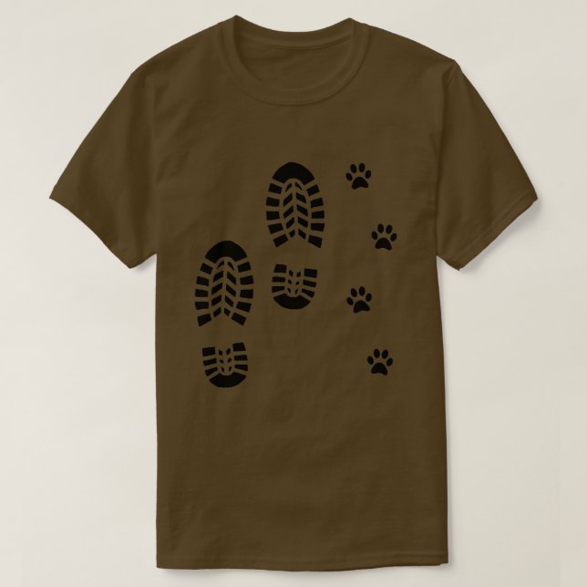 Camiseta Dog Paw Footprint Dog Lover Camping  (Diseño del anverso)
