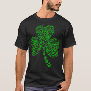 Camiseta Dog Paw Shamrock St Patricks Day Cat Saint Pattys