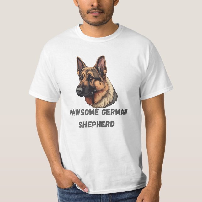 Camiseta dog pawsome german (Anverso)