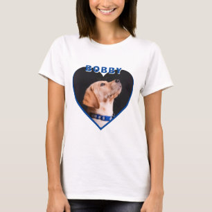 Camiseta Dog Photo Heart Name Dog Mascota Dueño