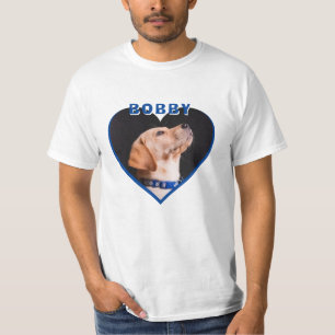 Camiseta Dog Photo Heart Name Dog Mascota Dueño