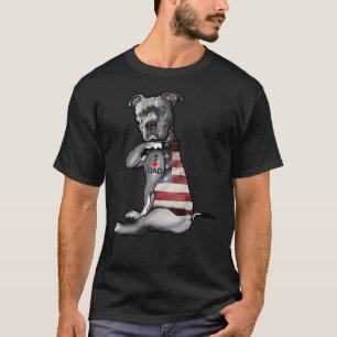 Camiseta Dog Pitbull Me Encanta El Día De Los Padres De Tat
