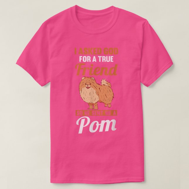 Camiseta Dog Pomeranian  (Diseño del anverso)