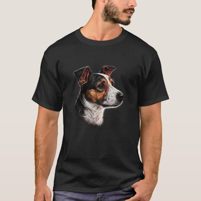Camiseta Dog portrait of Jack Russell Terrier (Anverso)