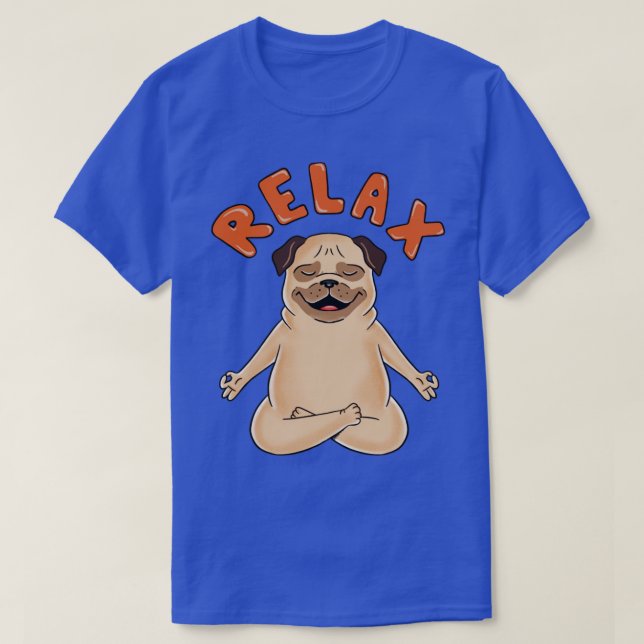 Camiseta Dog Pug Relax (Diseño del anverso)