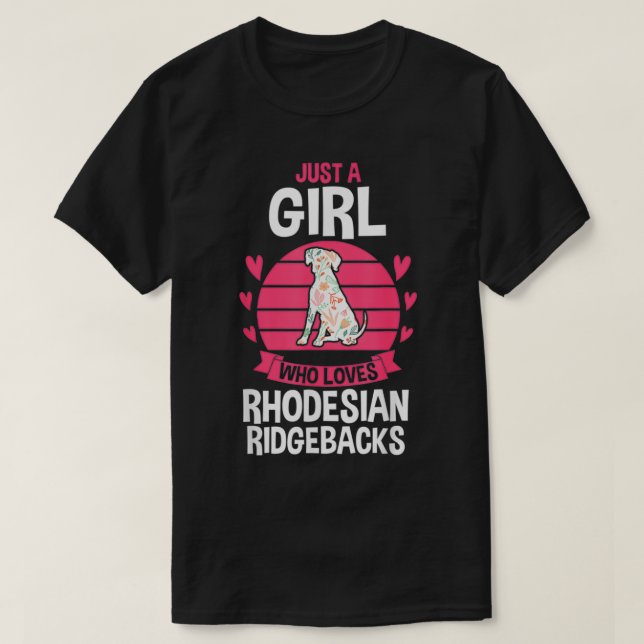 Camiseta Dog Rhodesian Ridgeback  (Diseño del anverso)