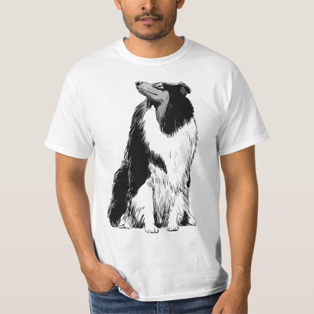 Camiseta Dog Rough Collie (Anverso)