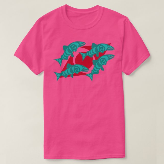 Camiseta Dog Salmon (Diseño del anverso)