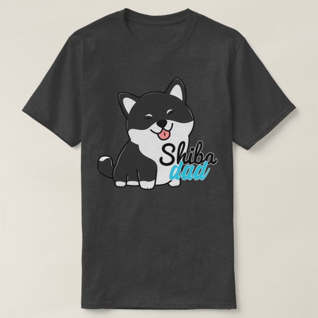 Camiseta Dog Shiba Inu Grey sesame Shiba dad (Diseño del anverso)