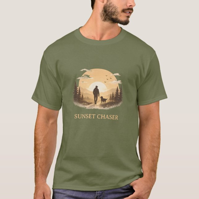 Camiseta Dog Sunset Chaser (Anverso)