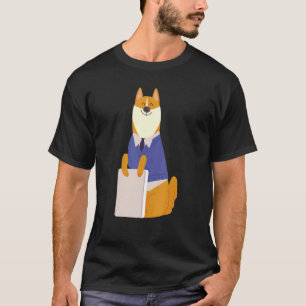Camiseta Dog Teacher Professor Reading  Bookworm