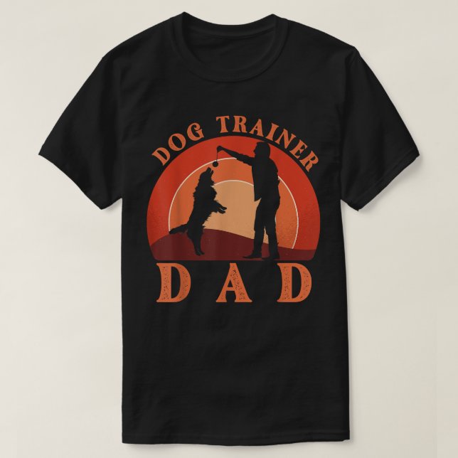Camiseta Dog Trainer Dad  (Diseño del anverso)