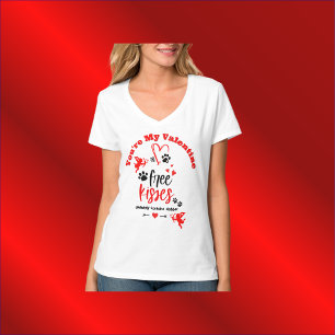 Camiseta Dog Valentine - Besos gratis definitivamente conti