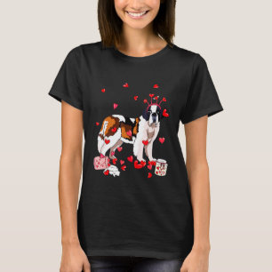 Camiseta Dog Valentine Cute Bernard Día de San Valentín