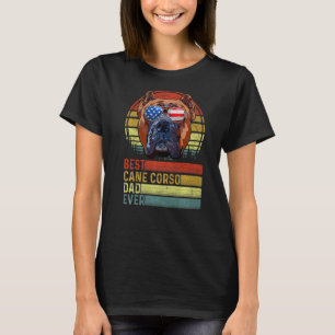 Camiseta Dog Vintage Mejor Caña Corso Papá Nunca Padre Día