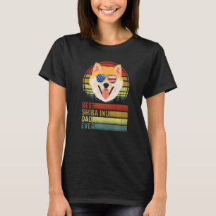 Camiseta Dog Vintage Mejor Shiba Inu Papá Padre Día Par