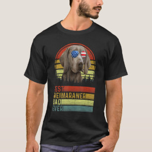 Camiseta Dog Vintage Mejor Weimaraner Papá Nunca Padre Día