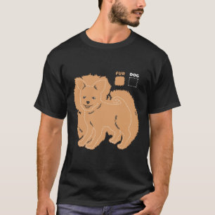 Camiseta Dog Vs Fur Pomeranian Funny Retro