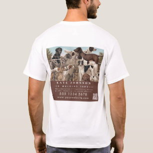 Camiseta Dog Walker Mascota Sitting Animal Care Profesional