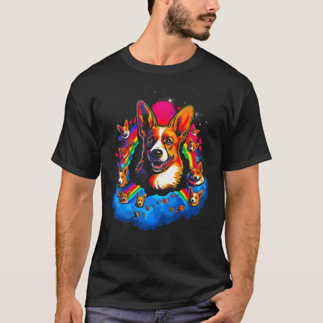 Camiseta Dog Welsh Corgi Family (Anverso)